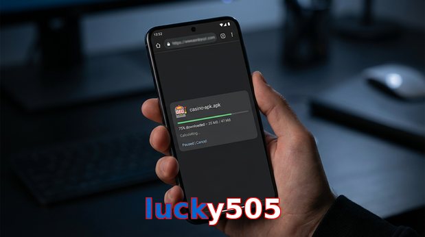 Main screen of Lucky505 apk page for PK players